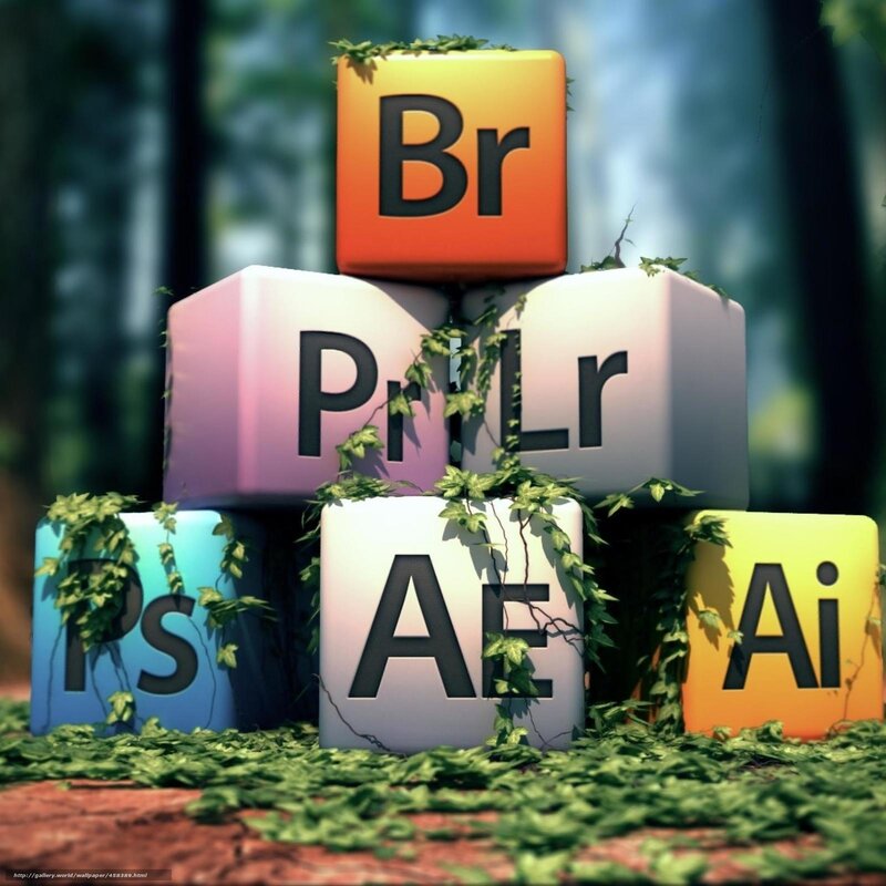 Adobe software blocks in forest