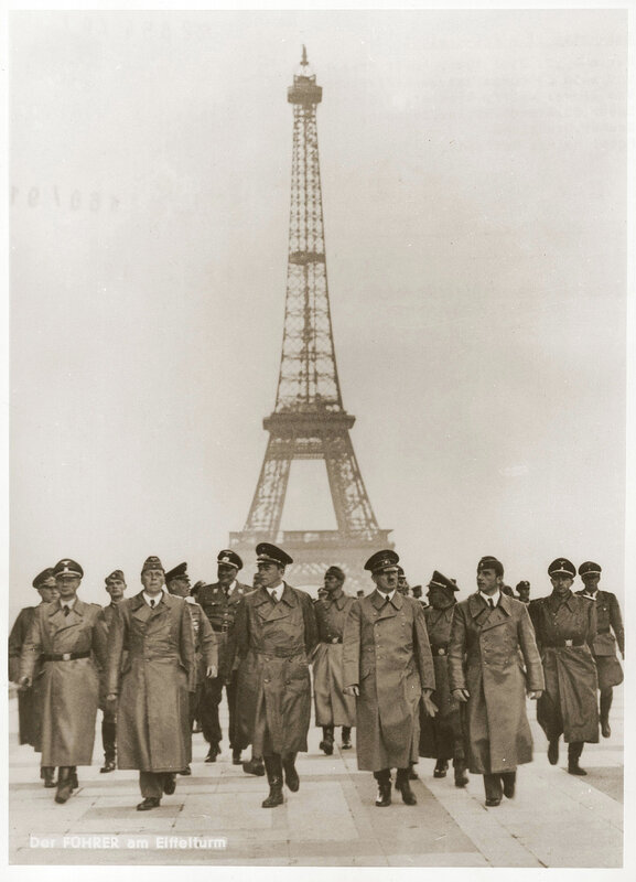 Adolf Hitler at the Eiffel Tower