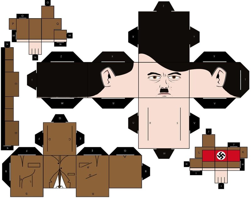 Adolf Hitler paper model