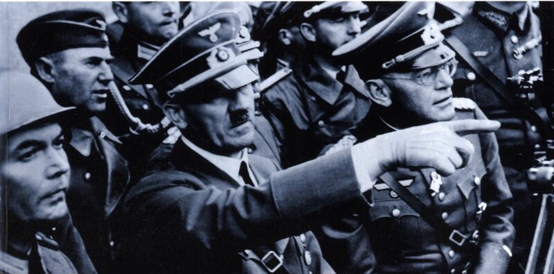 Adolf Hitler with military officers