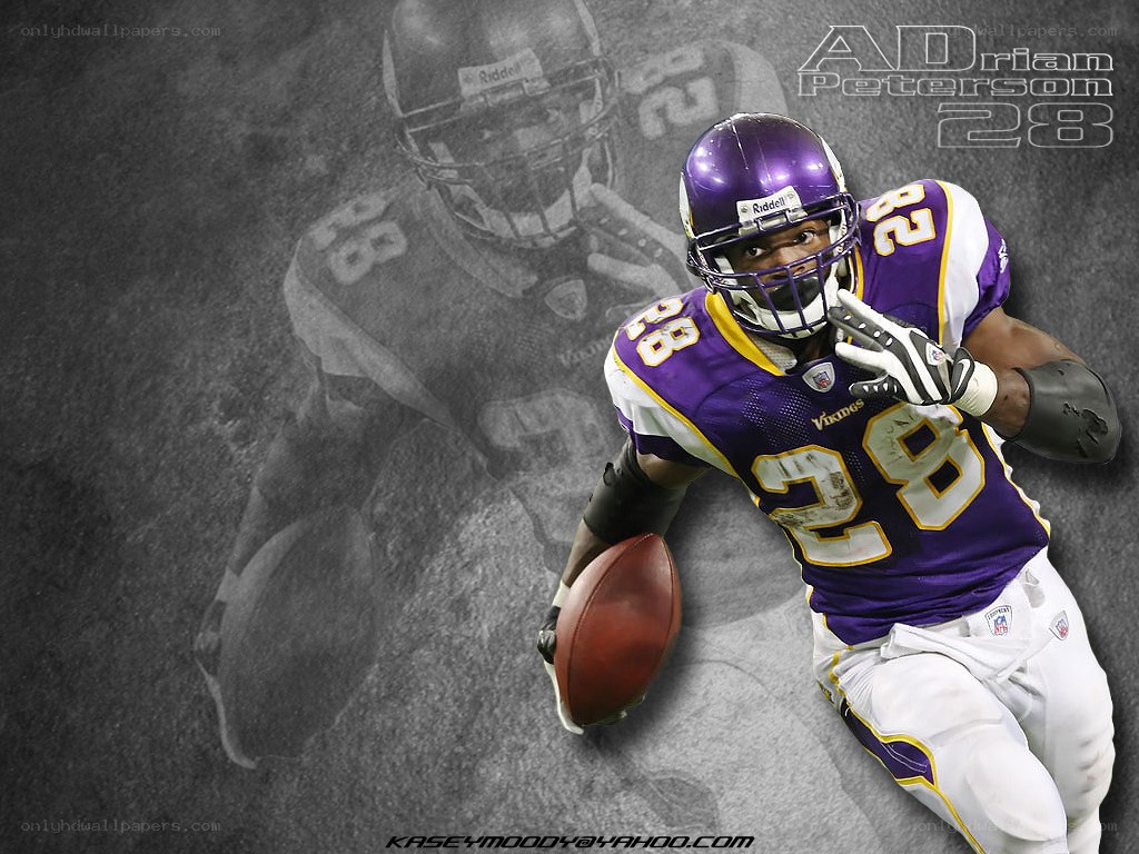Adrian Peterson in action