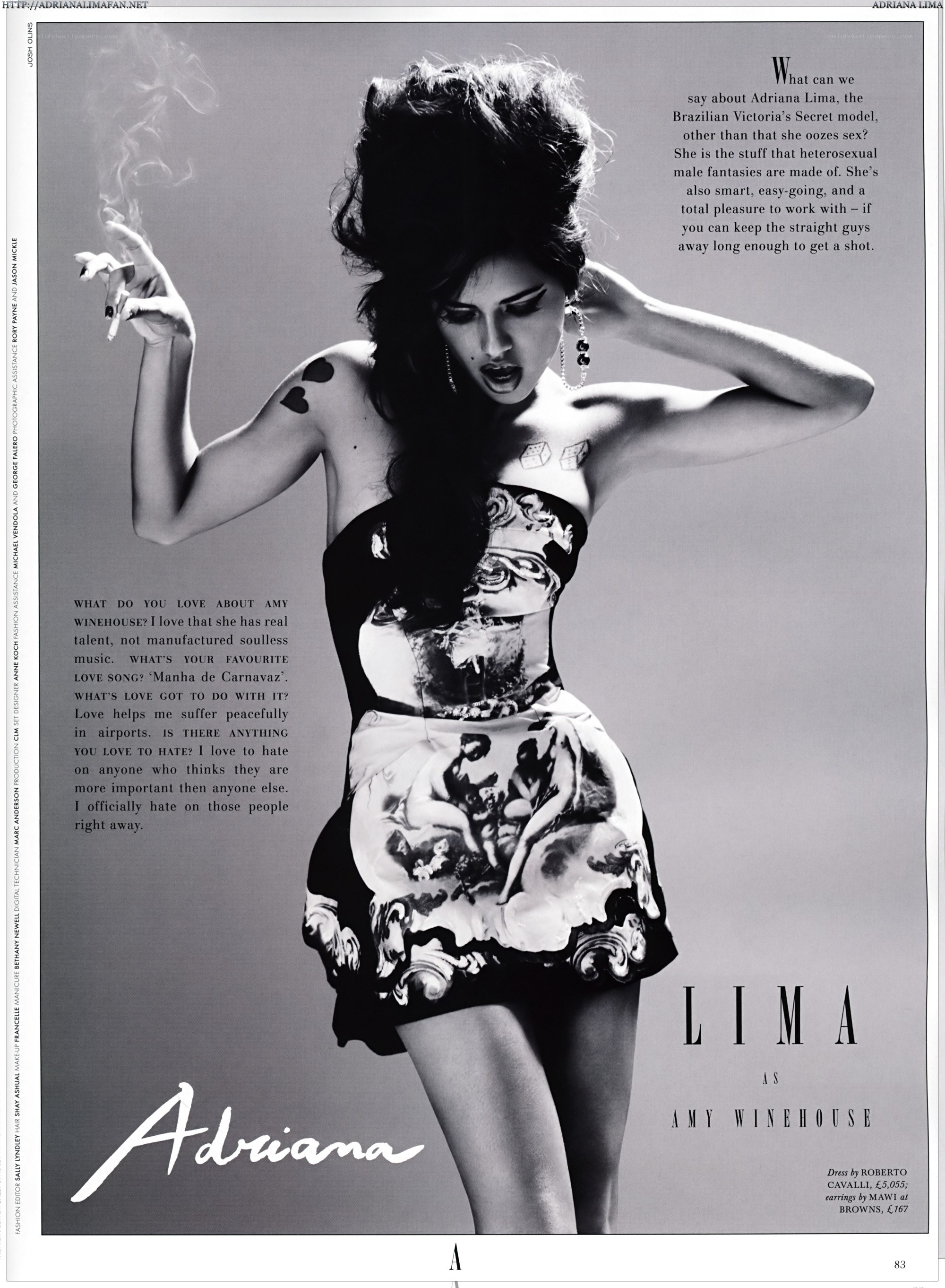 Adriana Lima as Amy Winehouse