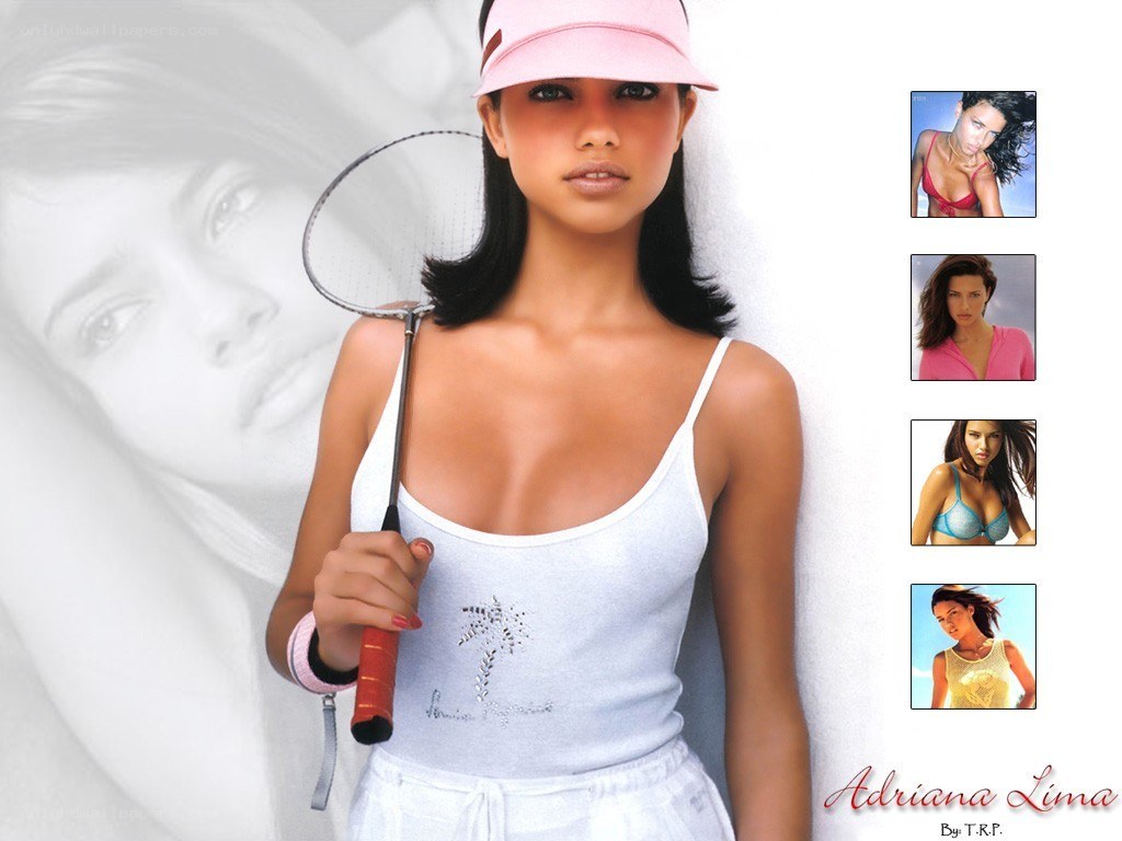 Adriana Lima tennis portrait
