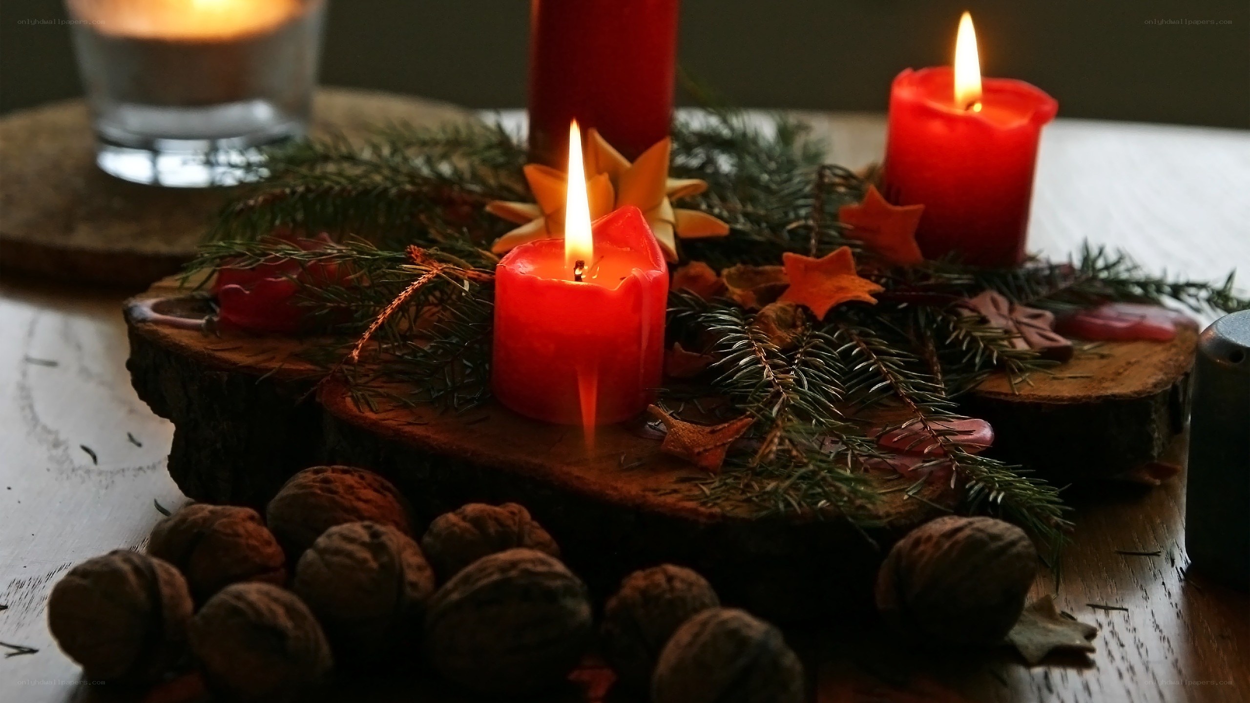 Advent candle arrangement