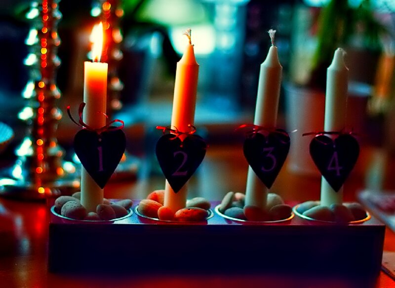 Advent Candles — Red