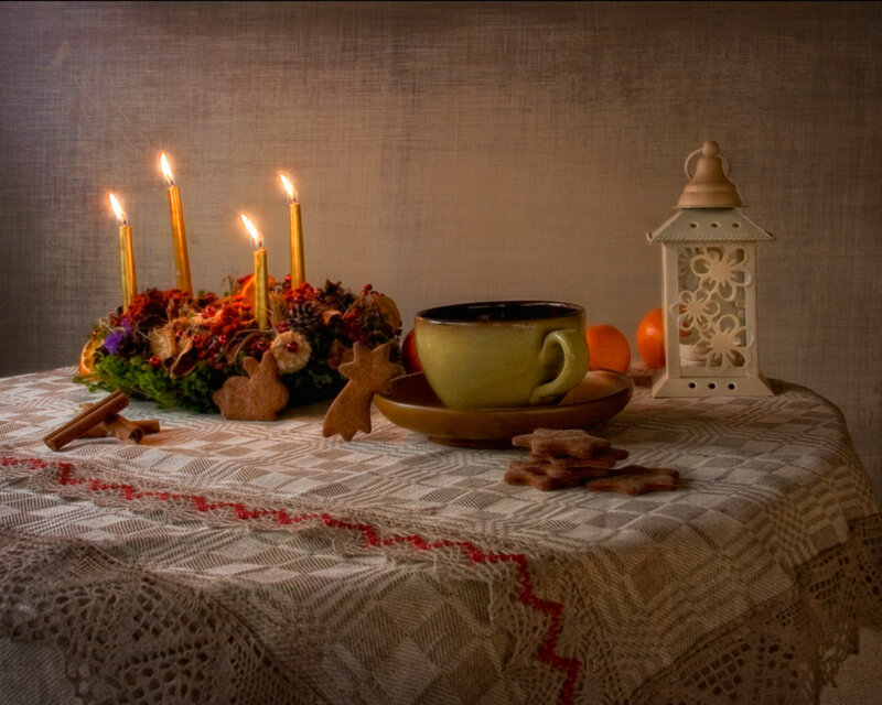Advent Wreath with Cookies