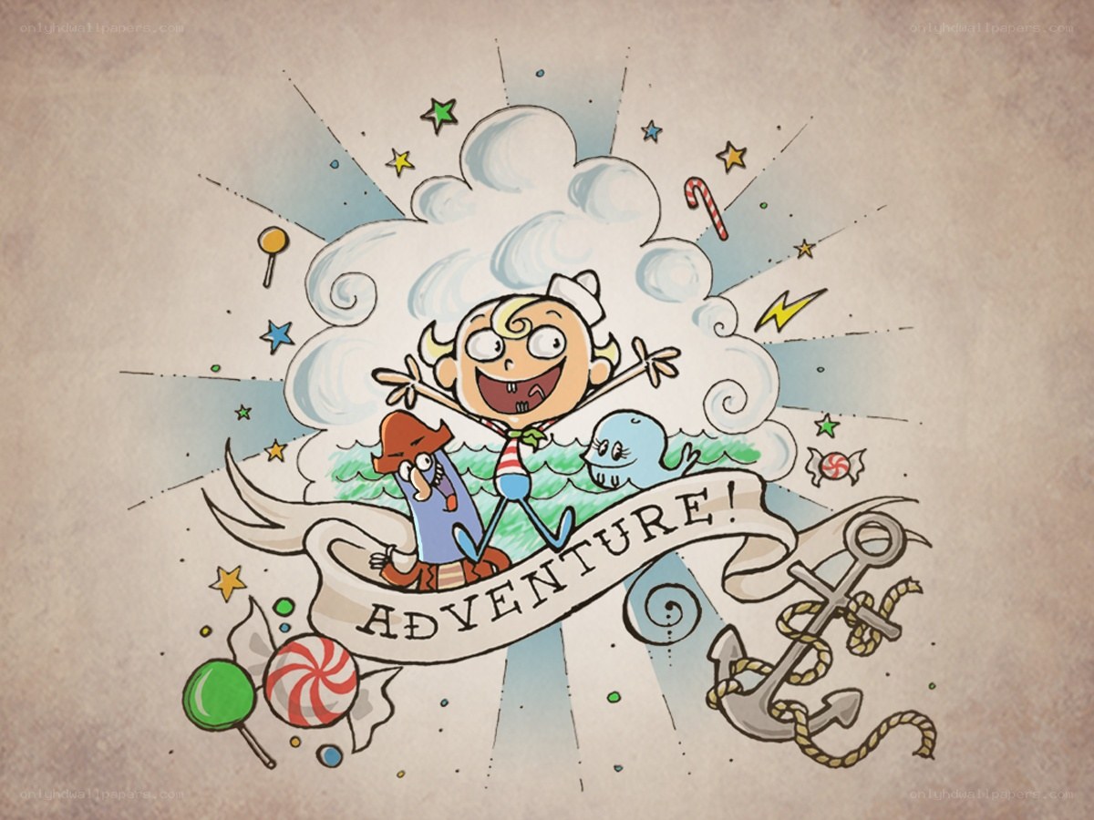 Adventure cartoon illustration
