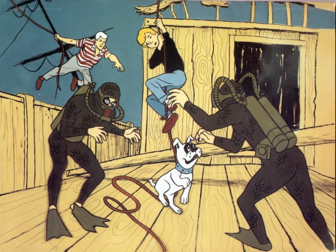 Adventure on a wooden deck