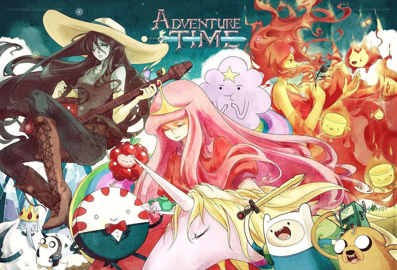 Adventure Time character collage
