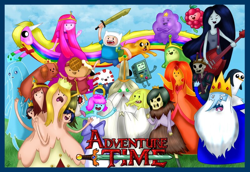 Adventure Time character collage