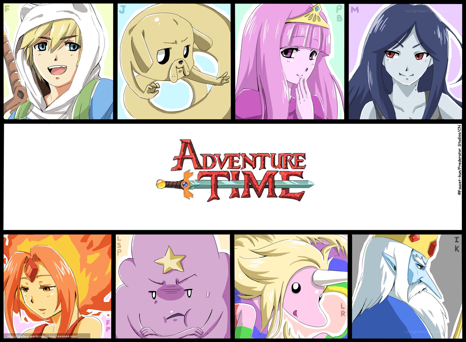 Adventure Time character collage
