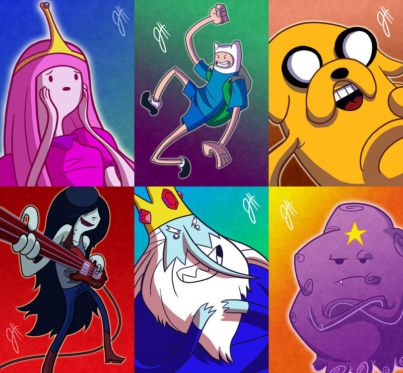 Adventure Time character collage