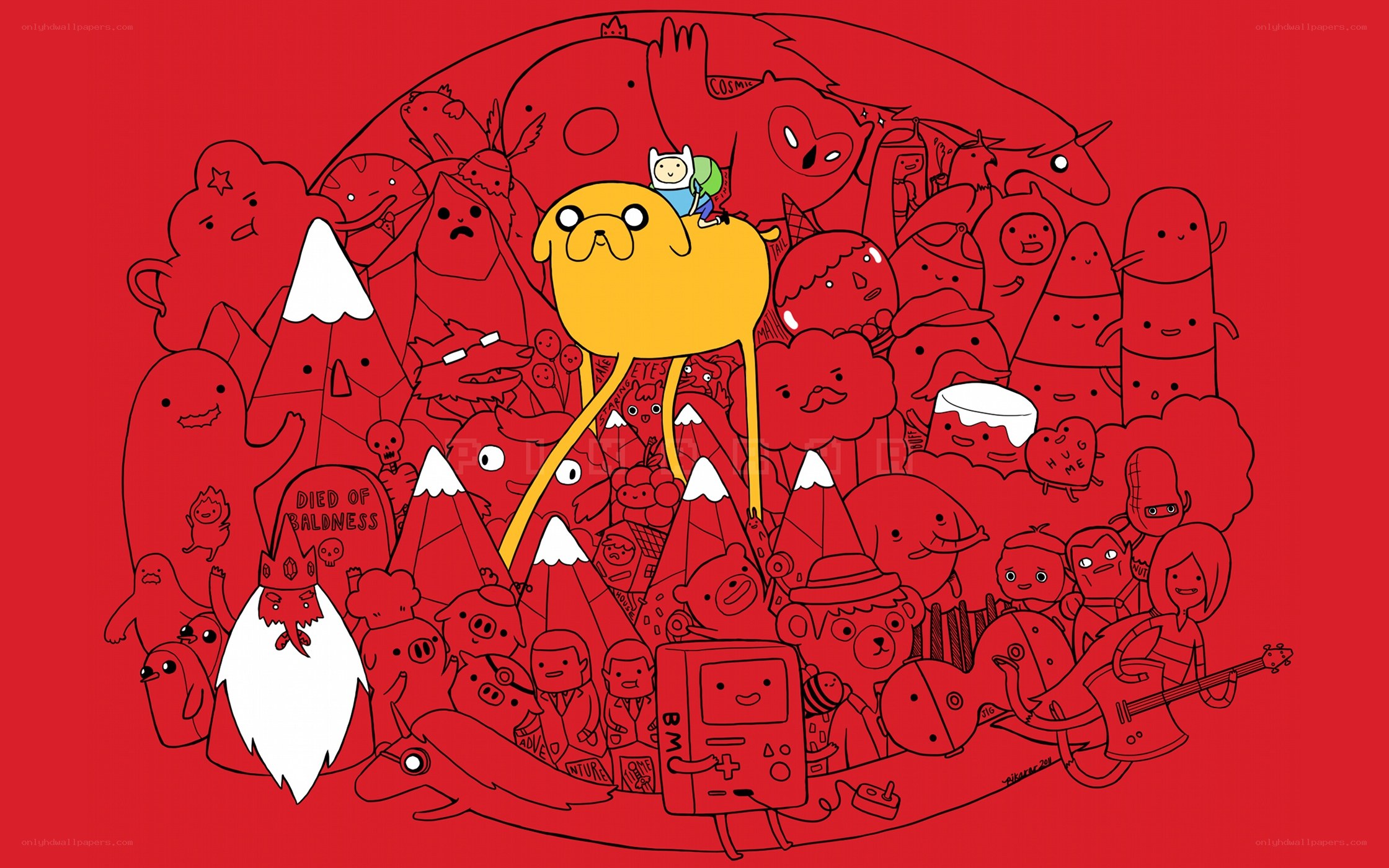 Adventure Time character collage