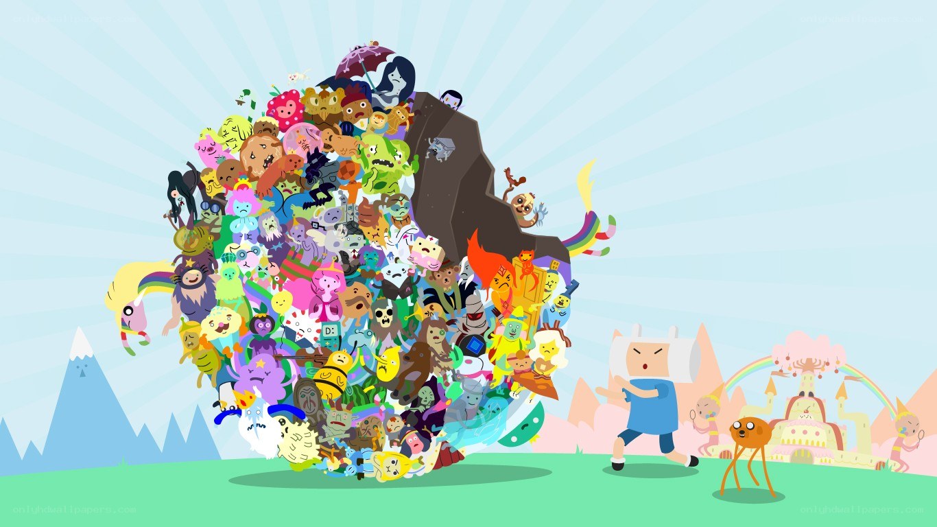 Adventure Time character collage