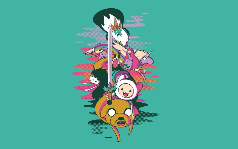 Adventure Time characters collage
