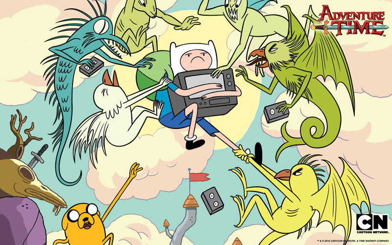 Adventure Time characters in chaos