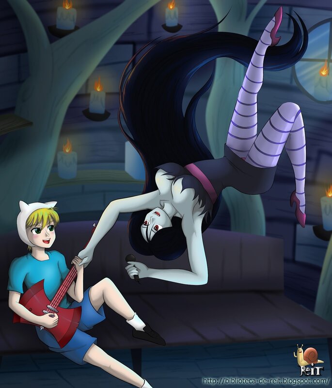 Adventure Time characters performing