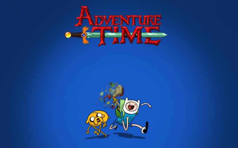 Adventure Time characters running
