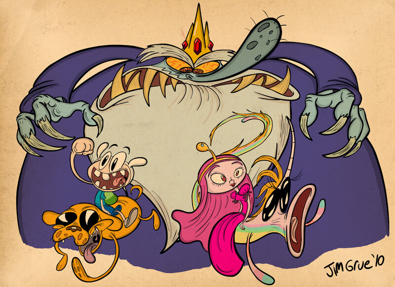 Adventure Time characters with monster