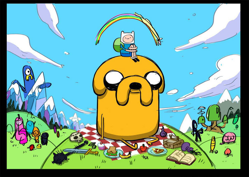 Adventure Time picnic scene
