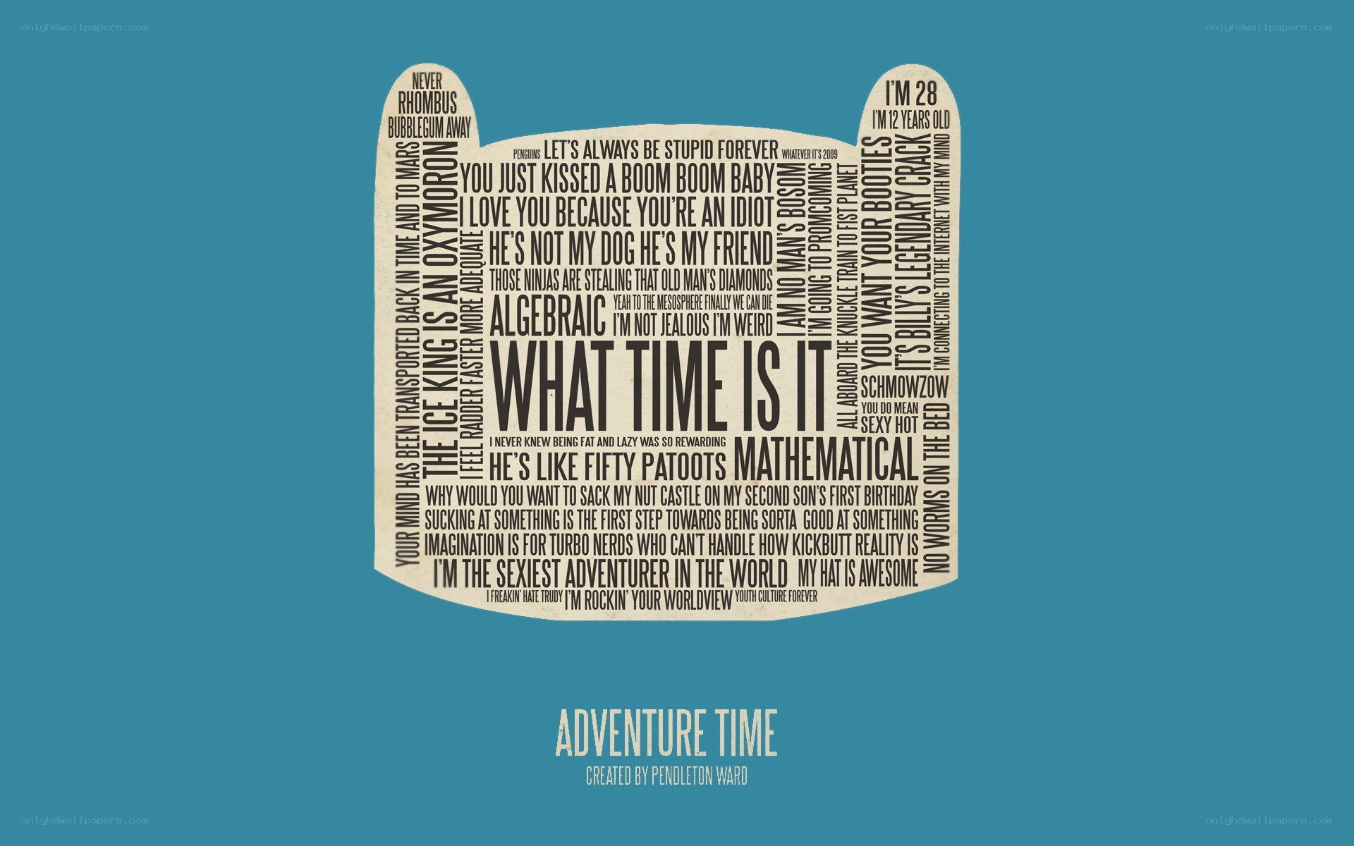 Adventure Time text art