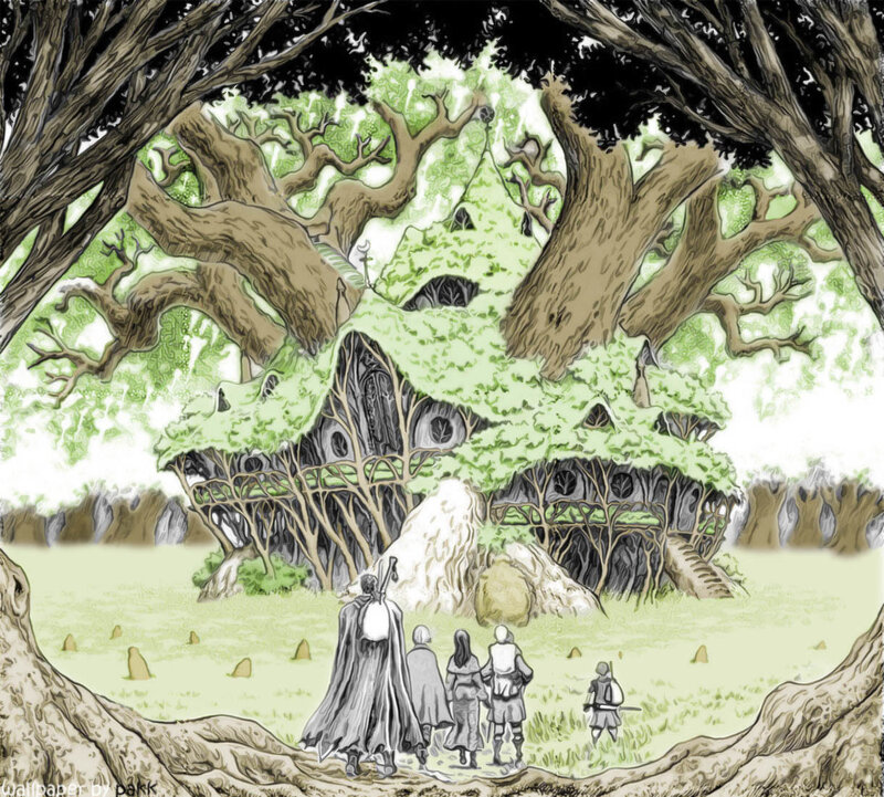 adventurers approach treehouse village