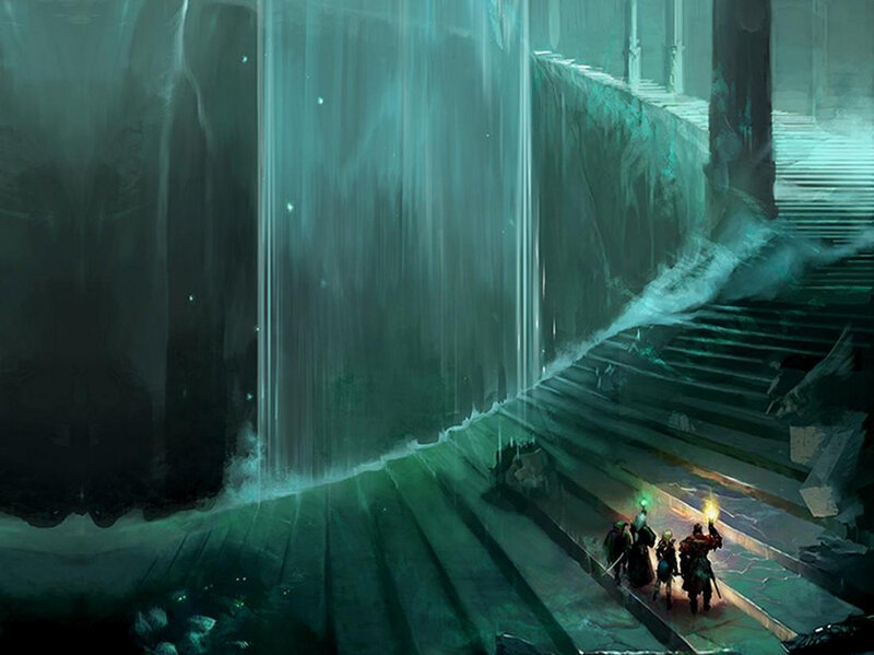 adventurers in a cavern