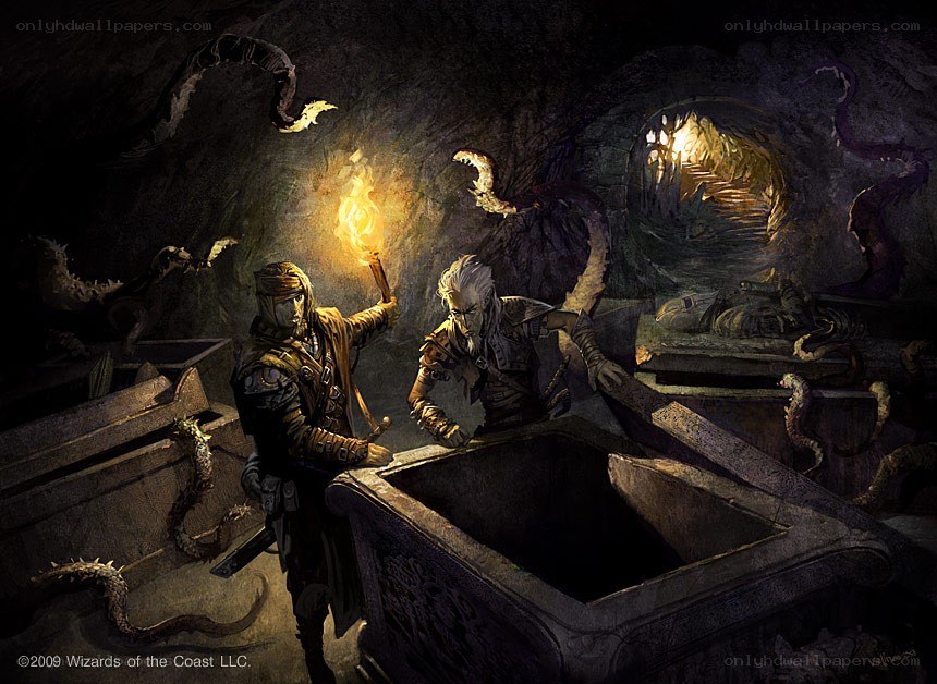 adventurers in a tomb
