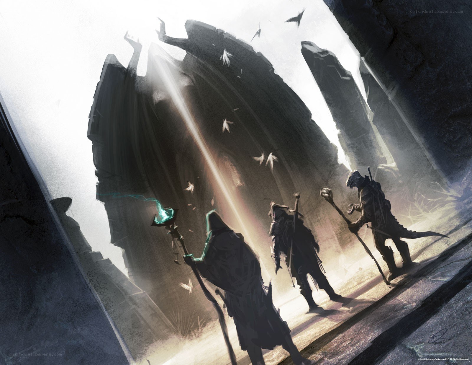 adventurers in ancient ruins