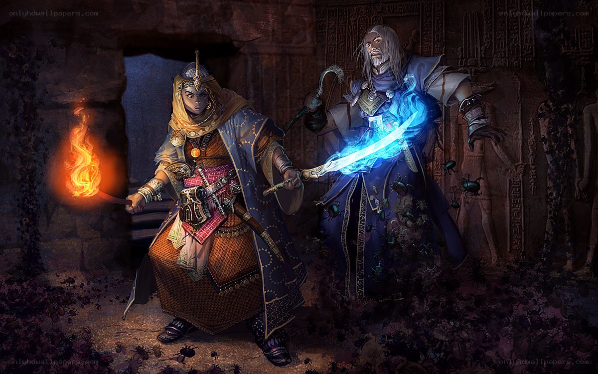 adventurers in ancient tomb