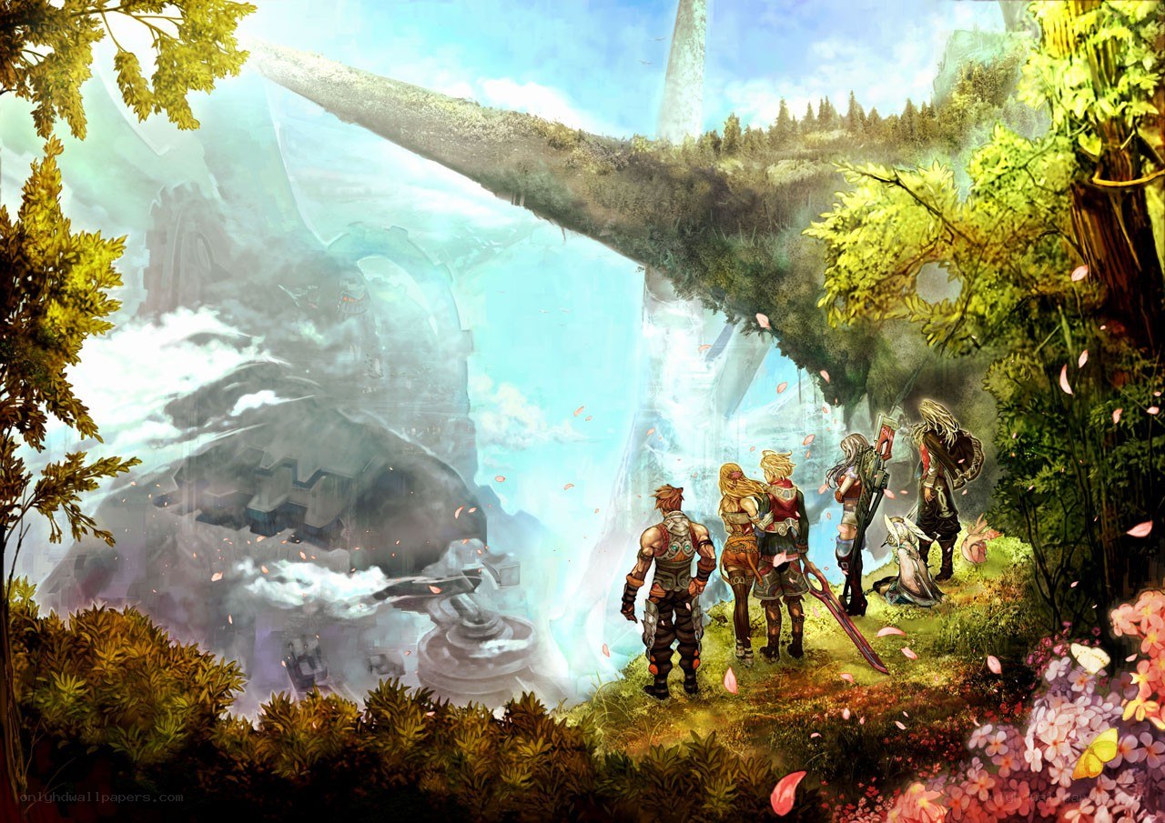 adventurers view ancient ruins
