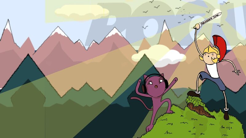 adventurous cat and knight