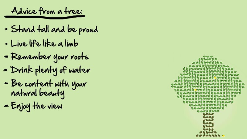 Advice from a tree