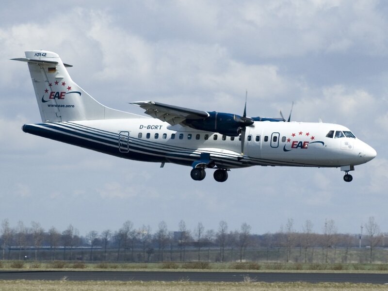 AE Aero ATR-42 in flight