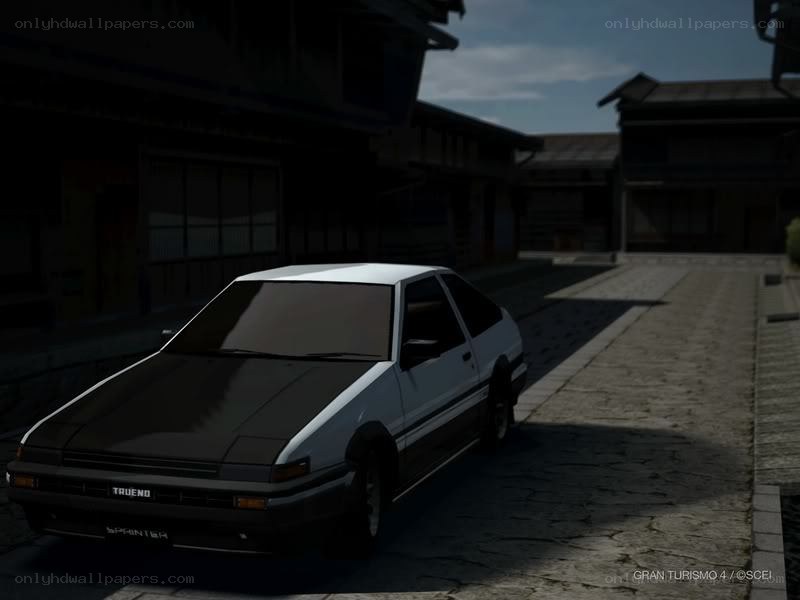 AE86 in a quiet street