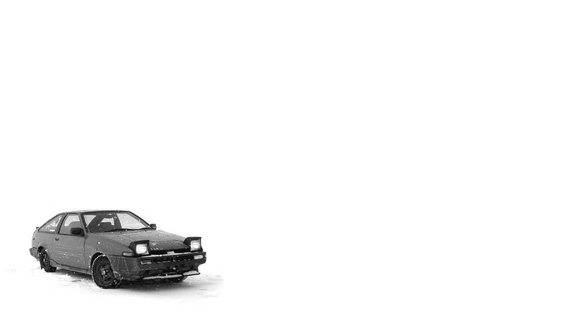 AE86 in the snow