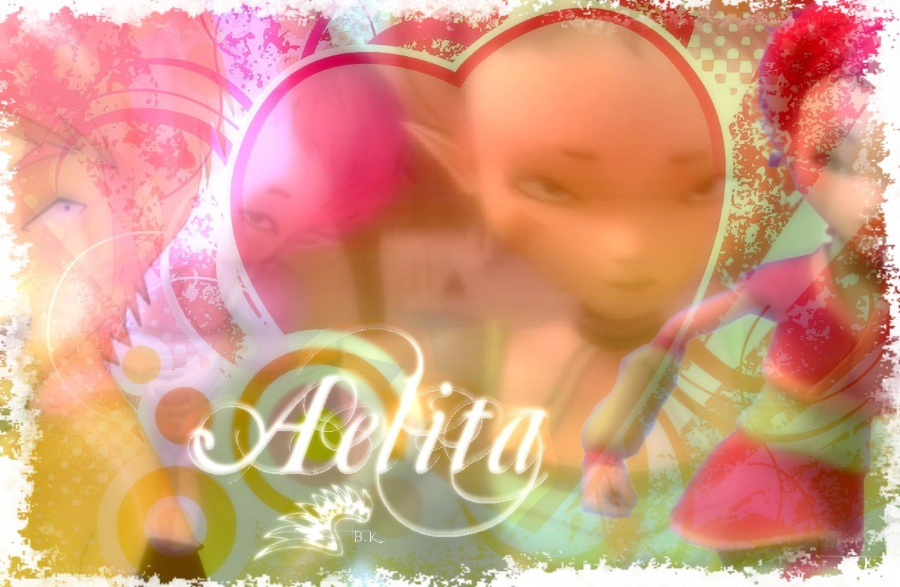 Aelita character collage