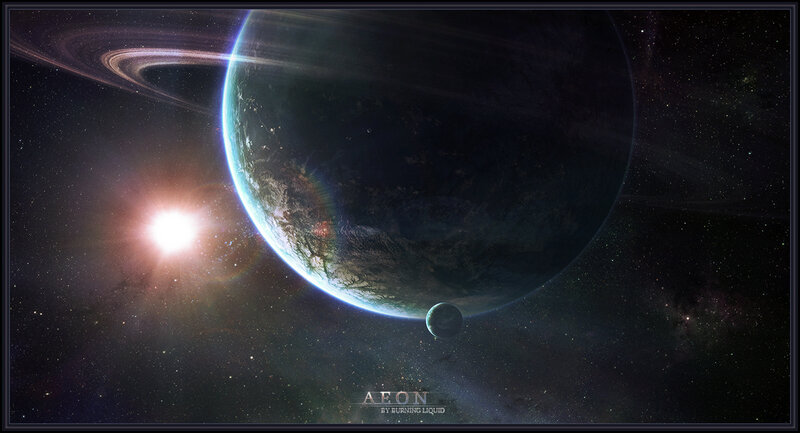 Aeon planet with rings