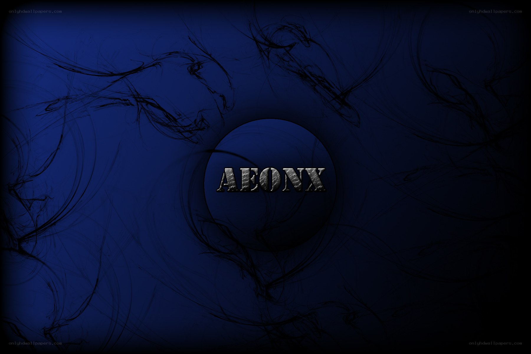 AEONX logo on dark blue background
