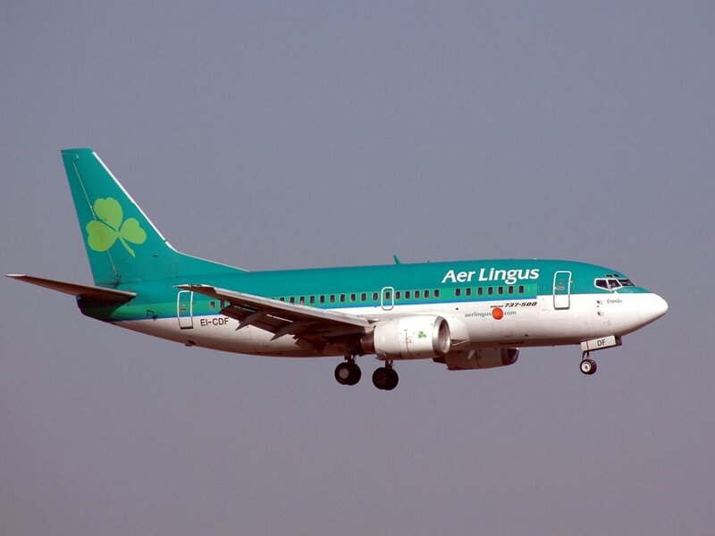 Aer Lingus Boeing 737 in flight