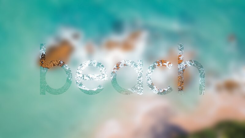 Aerial Beach View — Teal