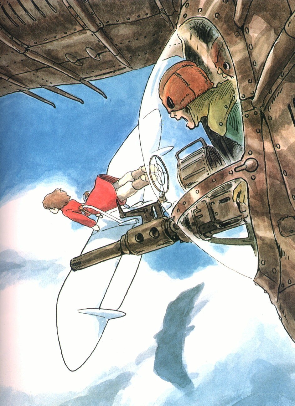 Aerial chase scene