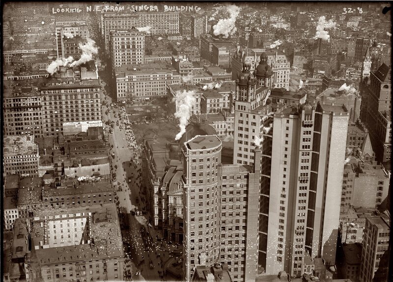 Aerial City View — Black, Dramatic, Night, Photograph
