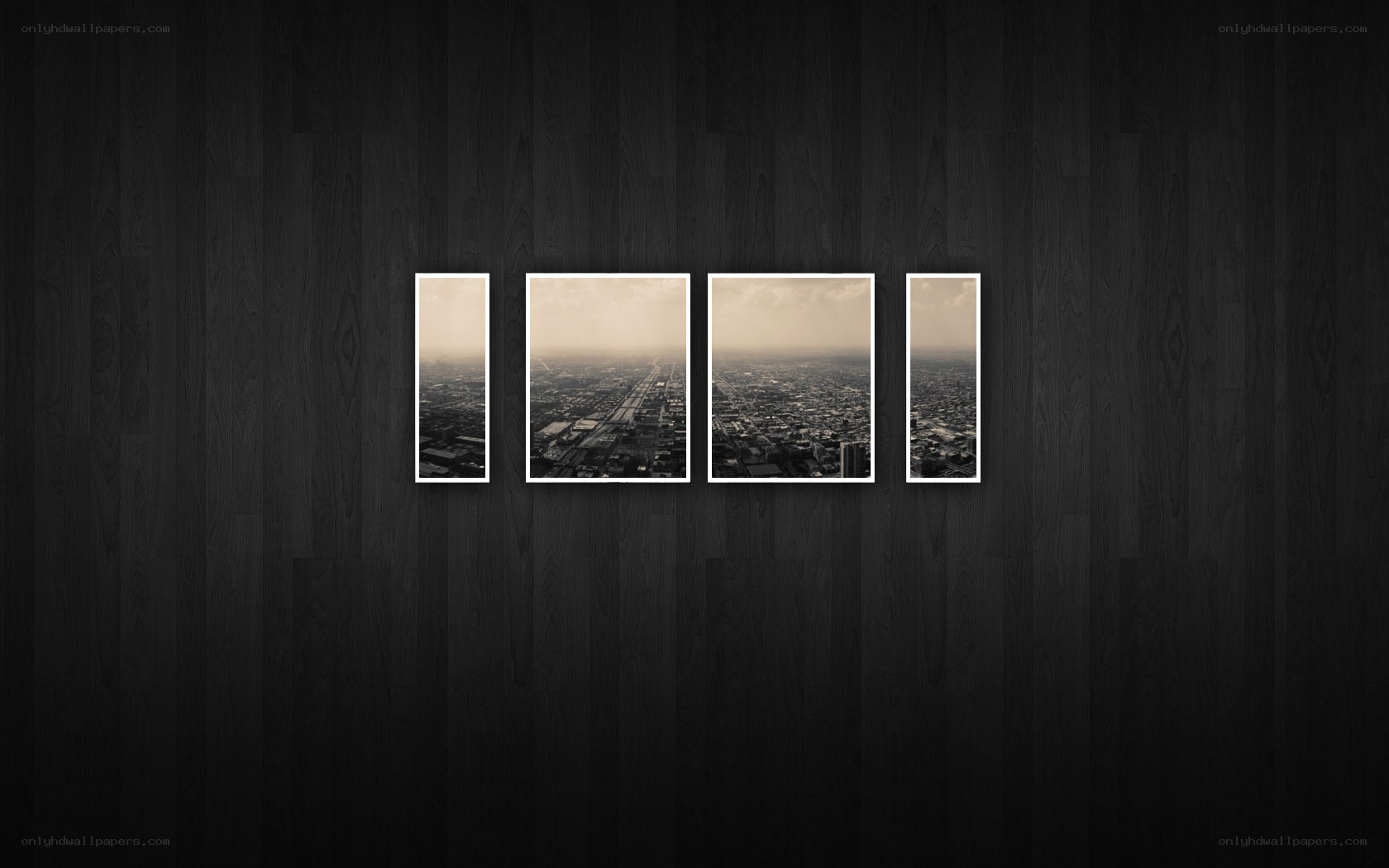Aerial city view collage