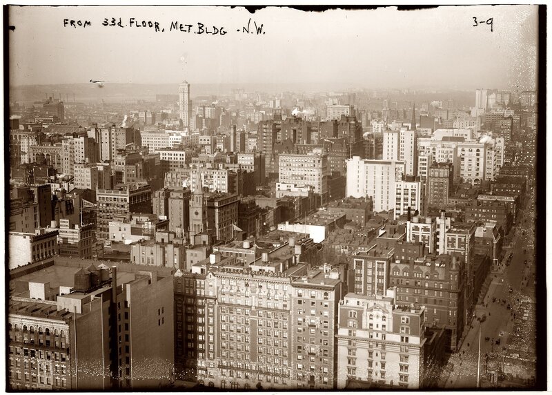 Aerial City View — Sepia, Historical