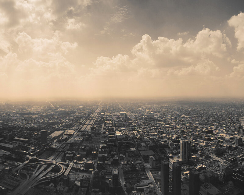 Aerial Cityscape View