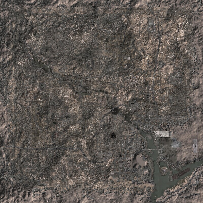 aerial map of a city