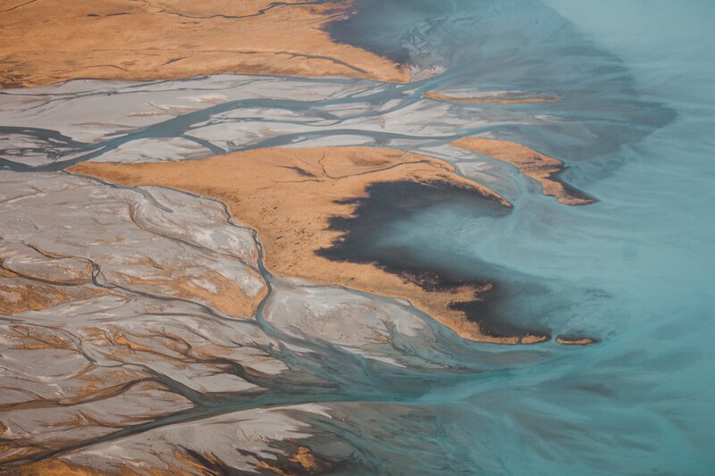 Aerial River Delta