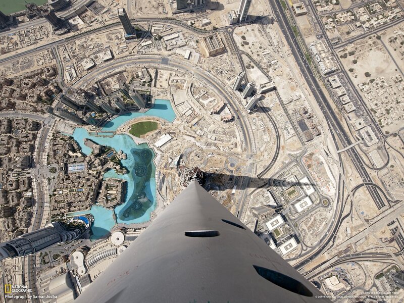 Aerial view from a skyscraper