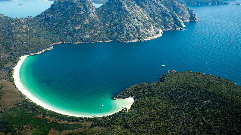 Aerial View of a Bay